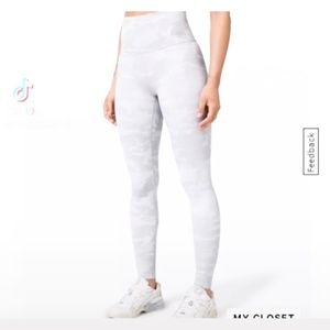 Lululemon Incognito Camo Jacquard Alpine White Starlight Leggings